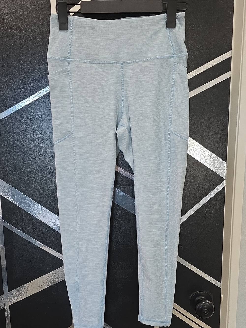 Victoria's Secret Light Blue High-Waist Leggings with Side Pockets